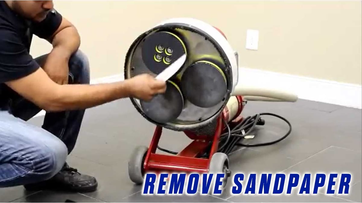 How to Replace a BoltOn Sander Pad Onfloor EZV Sander Onfloor